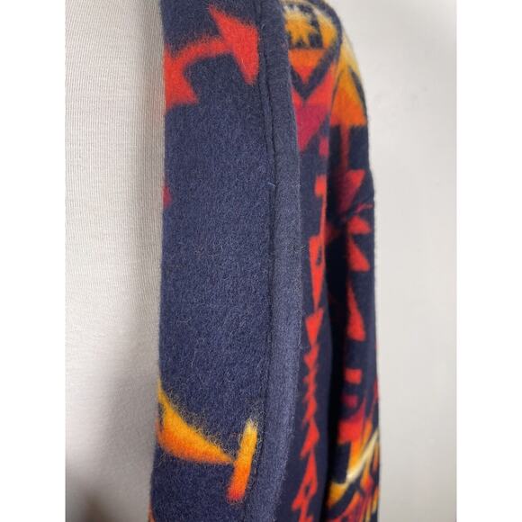 Vintage Volup Pendleton Aztec Blanket Coat W Indian Head Buttons XXL - Picture 5 of 11